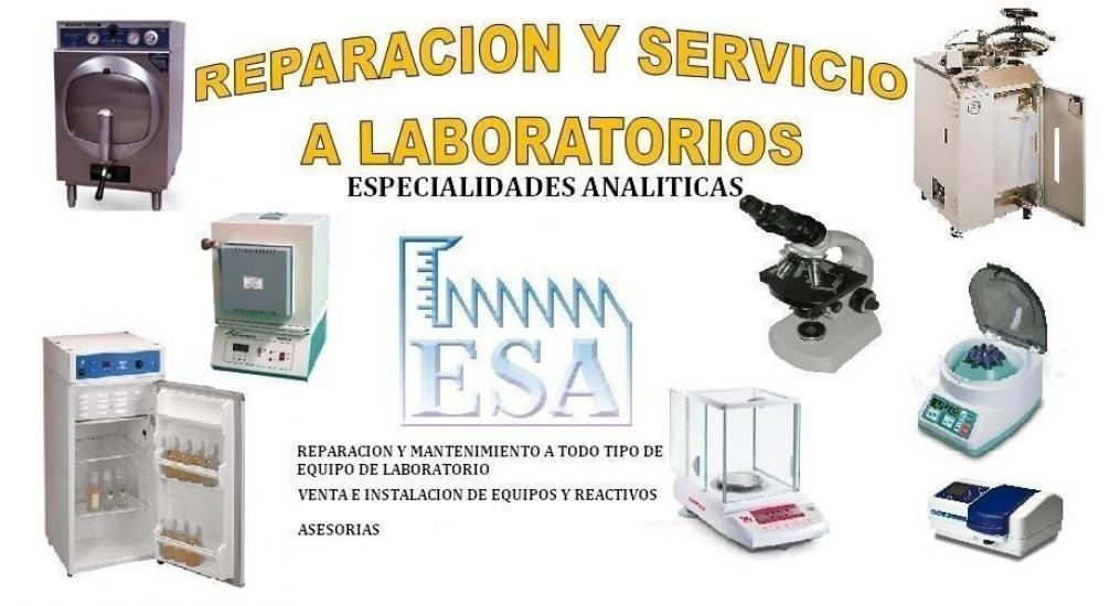 ESPECIALIDADES ANALITICAS Mantenimiento todo tipo de equipos de laboratorios como: Balanzas, Microscopios, Centrifugas, Autoclaves, Incubadoras, Muflas, Hornos, Estufas, Liofilizadores, Espectrofotometros, Destiladores, Campanas y Mucho mas...